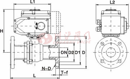電動(dòng)調(diào)節(jié)球閥結(jié)構(gòu)圖