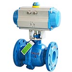 氣動(dòng)法蘭球閥