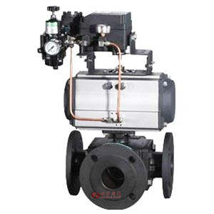 氣動(dòng)三通調(diào)節(jié)球閥圖片