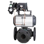 氣動三通調節(jié)球閥