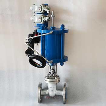 氣動法蘭閘閥實(shí)物圖